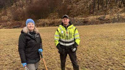 Vidar Helland og NLR-rådgiver Lise Austrheim. Foto: Stine Helland